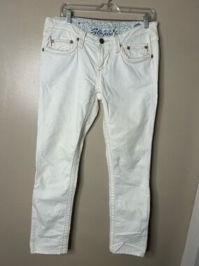 Stitch’s Slim Straight White Jeans